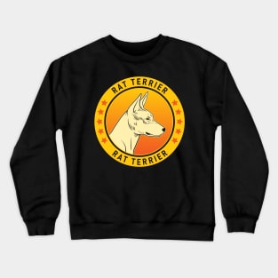 Rat Terrier Dog Portrait Crewneck Sweatshirt